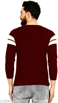 Comfortable Cotton Maroon Tees For Men-thumb1