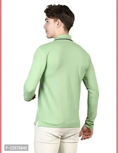 Comfortable Cotton Green Tees For Men-thumb2