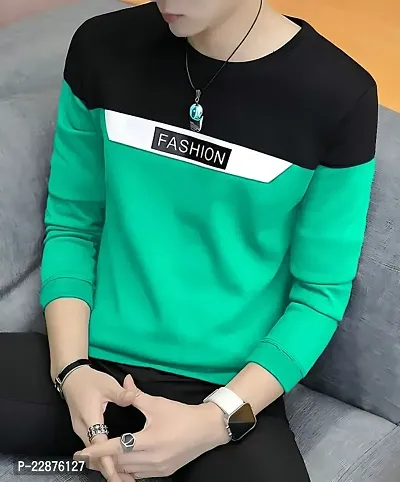 Comfortable Cotton Green Tees For Men