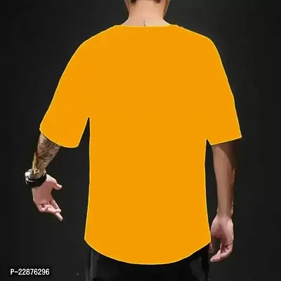 Comfortable Cotton Yellow Tees For Men-thumb2