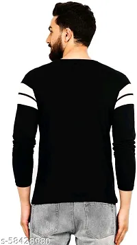 Comfortable Cotton Black Tees For Men-thumb1