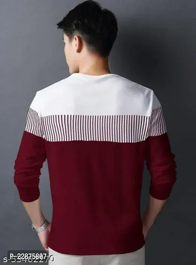 Comfortable Cotton Maroon Tees For Men-thumb2