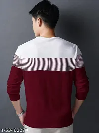 Comfortable Cotton Maroon Tees For Men-thumb1