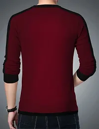 Comfortable Cotton Maroon Tees For Men-thumb1