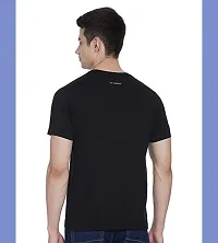 Comfortable Cotton Black Tees For Men-thumb1