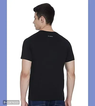 Comfortable Cotton Black Tees For Men-thumb2