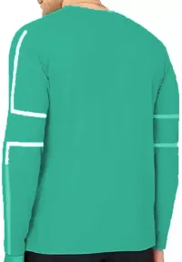 Comfortable Cotton Green Tees For Men-thumb1