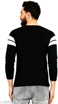 Comfortable Cotton Black Tees For Men-thumb1