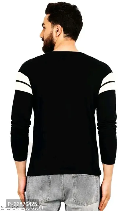 Comfortable Cotton Black Tees For Men-thumb2