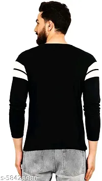 Comfortable Cotton Black Tees For Men-thumb1