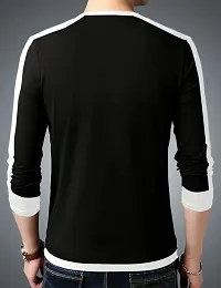 Comfortable Cotton Black Tees For Men-thumb1