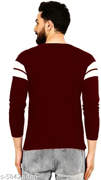 Comfortable Cotton Maroon Tees For Men-thumb1