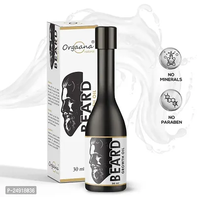 Orgaana Natural Beard Oil For Men beard oil for men fast growth Beard oil - 30 ml with Vitamin E and Argan Oil (pack of 2)-thumb4