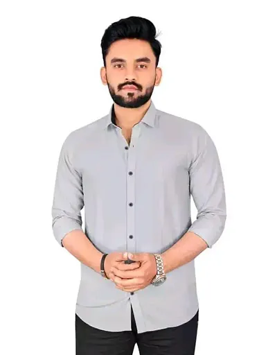 Men Stylish Solid Casual Shirt