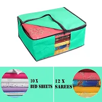 JustandKrafts Presents Non Woven Saree Cover Storage Bags for Clothes Combo Offer Saree Organizer for Wardrobe/Organizers for Clothes/Organizers for Wardrobe Mix Pack of 9-thumb2