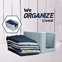 Justandkrafts Shirt Stacker Closet Organizer - Shirts and Clothing Organizer Grey (Set of 3)-thumb2