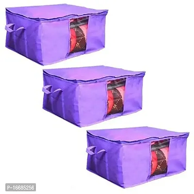 justandkrafts Underbed Storage Bag, Storage Organizer, Blanket Cover with Side Handles (3)