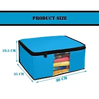 JustandKrafts Presents Non Woven Saree Cover Storage Bags for Clothes Combo Offer Saree Organizer for Wardrobe/Organizers for Clothes/Organizers for Wardrobe Pack of 12 (Multi)-thumb1