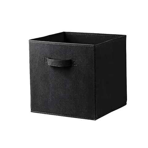 Justandkrafts Foldable Cloth Storage Cube Basket Bins Organizer Containers Drawers Baby Toy Black