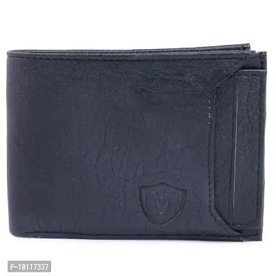 JYOTIKOS Artificial Leather Wallet for Men- Black-thumb0