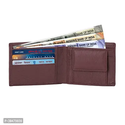 Trendy Brown Artificial Leather Wallet for Men