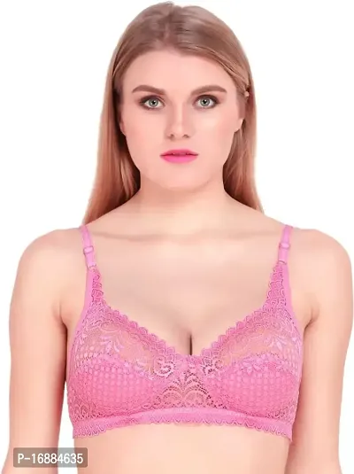 Buy DEVYA COLLECTIVE Full Coverage Push Up Non Padded Non Wire Net Lace  Desent Bra for Women and Girls Online In India At Discounted Prices