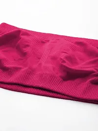DEVYA COLLECTIVE Girls/Women's Cotton Blend Strapless Seamless Wireless Tube Bra-Free Size [Purple]-thumb2