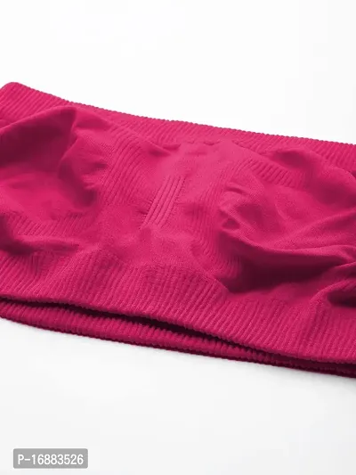 DEVYA COLLECTIVE Girls/Women's Cotton Blend Strapless Seamless Wireless Tube Bra-Free Size [Purple]-thumb3
