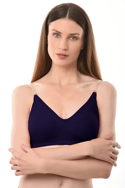 Buy Vanila Backless B- Cup Bra Lingerie, Comfortable and Seamless with Side  Closure Sexy Bra, Made of Soft Cotton Interlock Cloth and Hosiery- Pack of  2 - Lowest price in India