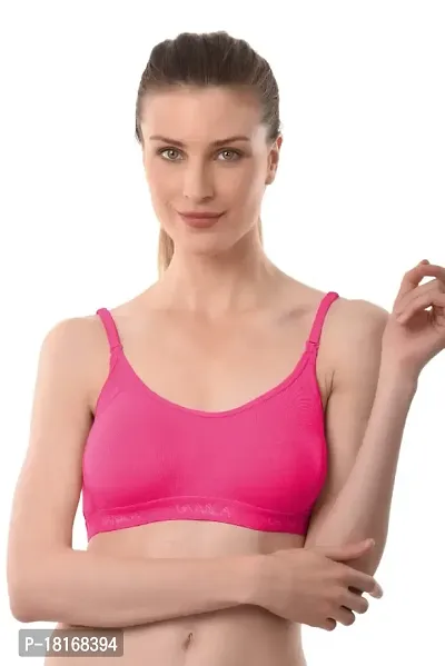Buy Vanila B Cup Sports Bra for Women Girls-Seamless Comfortable Cotton Bra  Set- Perfect for Daily Workout Active Lifestyle-Polycotton Hosiery Fabric  Casual Sports Bra(Maroon, Size 32- Pack of 1) Online In India