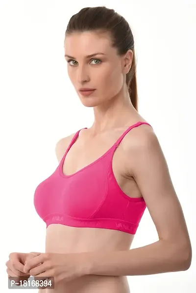 Buy Vanila B Cup Sports Bra for Women Girls-Seamless Comfortable Cotton Bra  Set-Perfect for Daily Workout Active Lifestyle-Polycotton Hosiery Fabric  Casual Sports Bra(Babypink, Size 30-Pack of 1) Online In India At Discounted