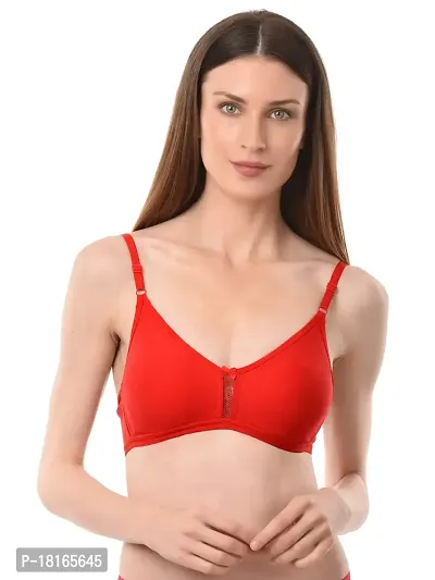 Vanila Lingerie Women Everyday Comfortable Breathable Cotton Fabric Bra with Seamless Moulded Cups for Daily Use, Non-Wired-thumb2