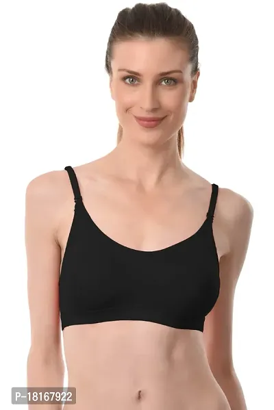 Buy Vanila B Cup Sports Bra for Women Girls-Seamless Comfortable Cotton Bra  Set- Perfect for Daily Workout Active Lifestyle-Polycotton Hosiery Fabric  Casual Sports Bra(Blue, Size 36- Pack of 1) Online In India