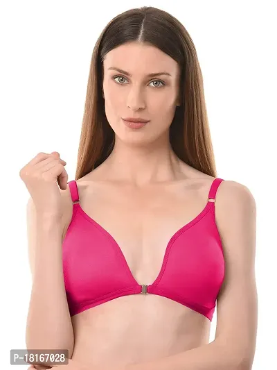 Buy Cotton Padded Underwired Front-Open T-Shirt Cage Bra Online