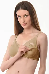 Vanila B Cup Women Cotton Feeding Maternity Bra- Seamless, Comfortable and Supportive Nursing Bra for Ladies- Made with Interlock Cloth and Hosiery Fabric - Pack of 2-thumb1