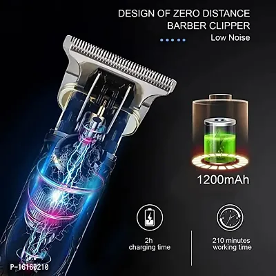 Design Trimmer(Design May Vary), Baal Katne Wali Machine / Beard Rechargeable Cordless Electric Hair Clippers Trimmer with Lithium ion 1200 mAh Battery 120 min Runtime with 3 hours Charging only, MEN-thumb2