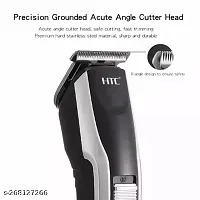 HTC -AT538 Electric Hair and beard trimmer for men Shaver Rechargeable Hair Machine adjustable for men Beard Hair Trimmer, Bal Katne Wala Machine, beard trimmer for men with 4 combs, Lubricant Oil,-thumb1