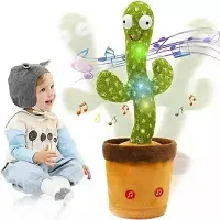 Dancing Cactus Talking Toy, Cactus Plush Rechargeable Toy, Wriggle  Singing Recording Repeat What You Say Funny Education Toys for Babies Children Playing, Home Decorate (Cactus Toy)-thumb3
