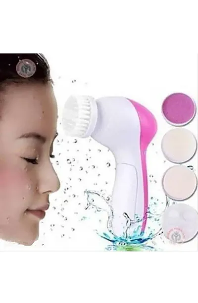 5 In 1 Multi Function Electric Face Beauty Massager / Facial Massager / Face Scrubber