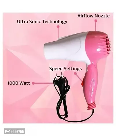 NV-1290 Foldable 1000 Watt Hair Dryer Pink-thumb4