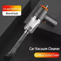 Portable Electric Nail Drill Professional Cleaner Dust Collection, Lighting 2 in 1 Car Vacuum Cleaner, 120W High-Power Handheld Wireless USB Rechargeable Vacuum Cleaner Home  Car (Black)-thumb2
