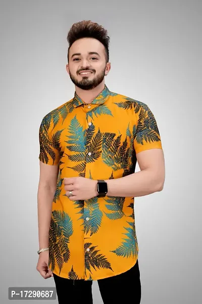 Reliable Multicoloured Cotton Blend Short Sleeves Casual Shirt For Men