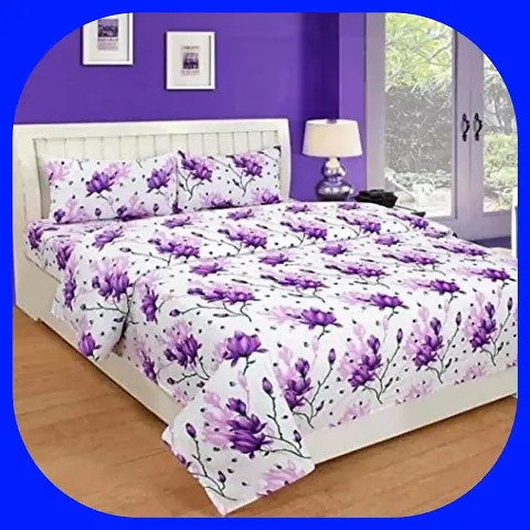 Bruxism? 180 TC Microfibre Double 3D Luxury Bedsheet with 2 Pillow Covers