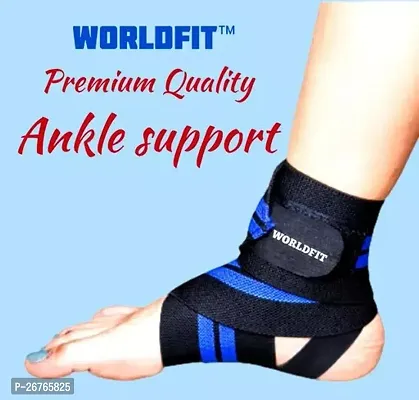 Worldfit Ankle Support Compression Brace For Injuries, Ankle Protection Guard Helpful In Pain Relief And Recovery Ankle Band