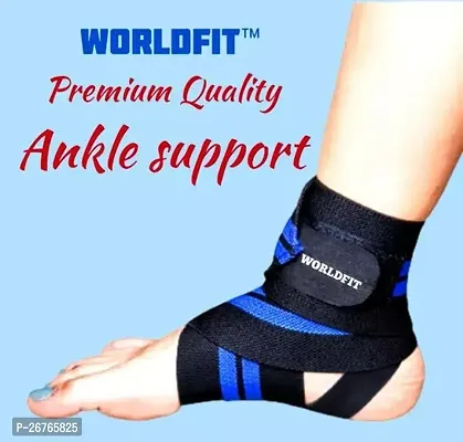 Worldfit Ankle Support Compression Brace For Injuries, Ankle Protection Guard Helpful In Pain Relief And Recovery Ankle Band-thumb0