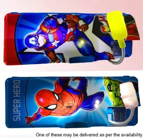 Superhero Print Pencil Box for Kids