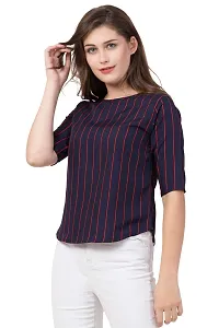 Women's Top (Clearview Fashion_Blue Red Line_S)-thumb4