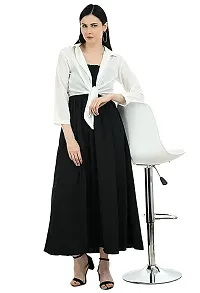 AR Urbaneez Women Special Look Fancy Elegant Casual and Function wear Elegant Dress with White Shrug-thumb2