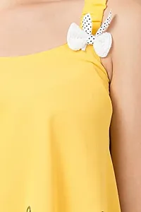 Casual No Sleeve Solid Women and Girls Yellow Top S Vol 5 Vol1-thumb4