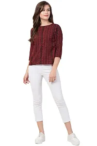 ShopLook ~ Women's Casual top (Maroon, XX-Large)-thumb2